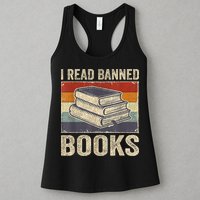 I Read Banned Books Week Librarian Freedom Reader Nerd Womens Tank Top