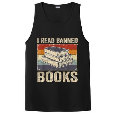 I Read Banned Books Week Librarian Freedom Reader Nerd PosiCharge Competitor Tank