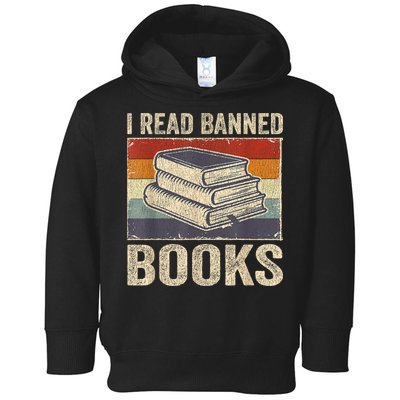 I Read Banned Books Week Librarian Freedom Reader Nerd Toddler Hoodie