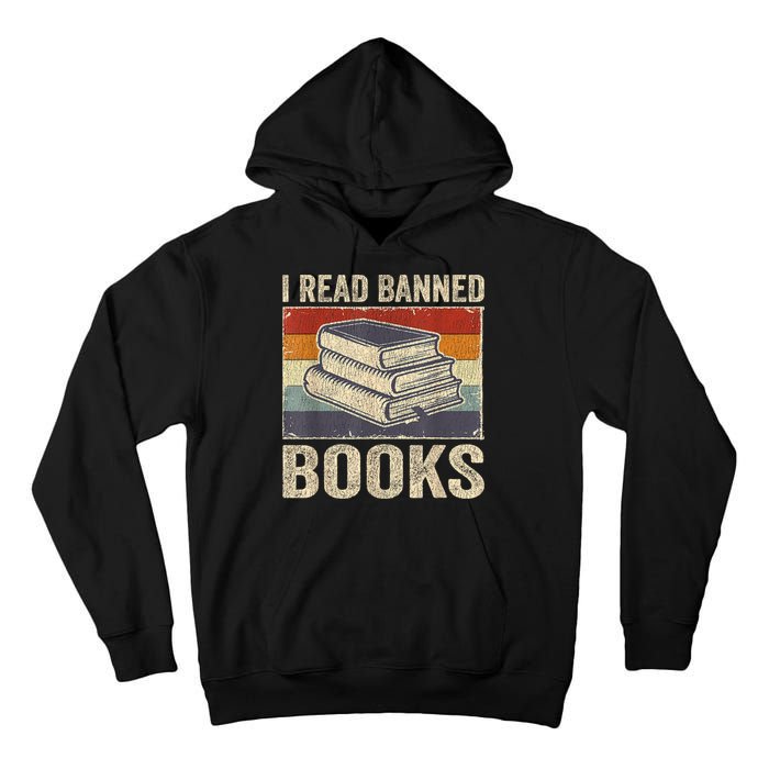 I Read Banned Books Week Librarian Freedom Reader Nerd Tall Hoodie