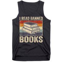 I Read Banned Books Week Librarian Freedom Reader Nerd Tank Top