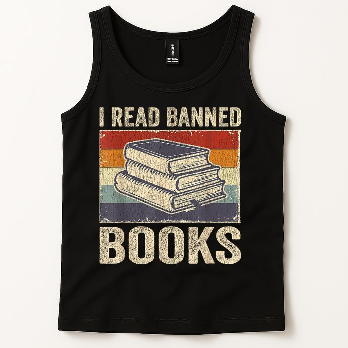 I Read Banned Books Week Librarian Freedom Reader Nerd Tank Top