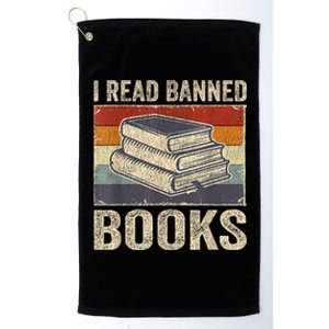 I Read Banned Books Week Librarian Freedom Reader Nerd Platinum Collection Golf Towel