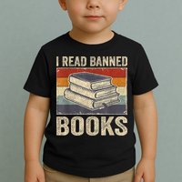 I Read Banned Books Week Librarian Freedom Reader Nerd Toddler T-Shirt