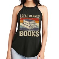 I Read Banned Books Week Librarian Freedom Reader Nerd Women's Perfect Tri Rocker Tank