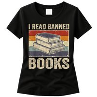 I Read Banned Books Week Librarian Freedom Reader Nerd Womens T-Shirt