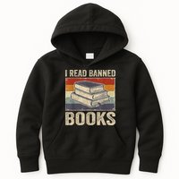 I Read Banned Books Week Librarian Freedom Reader Nerd Kids Hoodie