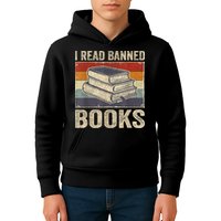 I Read Banned Books Week Librarian Freedom Reader Nerd Kids Hoodie