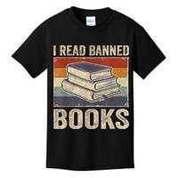 I Read Banned Books Week Librarian Freedom Reader Nerd Kids T-Shirt