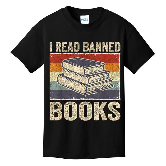 I Read Banned Books Week Librarian Freedom Reader Nerd Kids T-Shirt