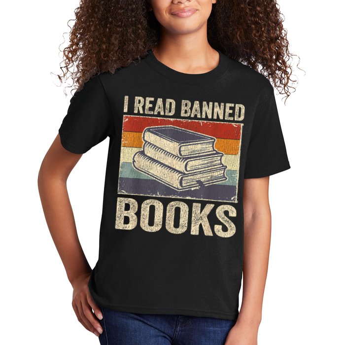 I Read Banned Books Week Librarian Freedom Reader Nerd Kids T-Shirt