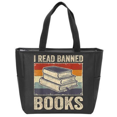 I Read Banned Books Week Librarian Freedom Reader Nerd Zip Tote Bag