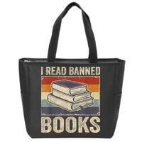 I Read Banned Books Week Librarian Freedom Reader Nerd Zip Tote Bag