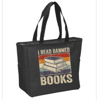 I Read Banned Books Week Librarian Freedom Reader Nerd Zip Tote Bag