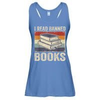 I Read Banned Books Week Librarian Freedom Reader Nerd Ladies Essential Flowy Tank