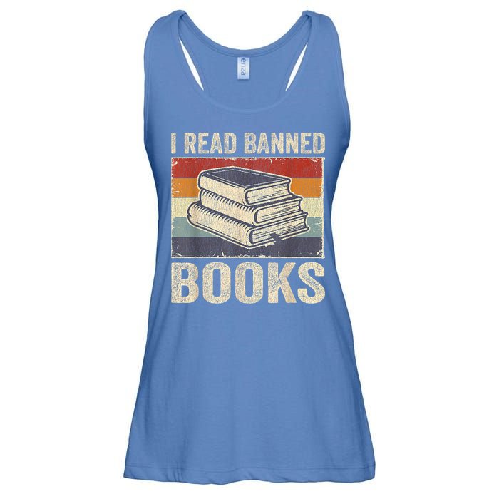 I Read Banned Books Week Librarian Freedom Reader Nerd Ladies Essential Flowy Tank