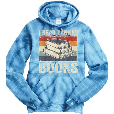 I Read Banned Books Week Librarian Freedom Reader Nerd Tie Dye Hoodie
