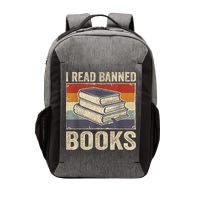 I Read Banned Books Week Librarian Freedom Reader Nerd Vector Backpack