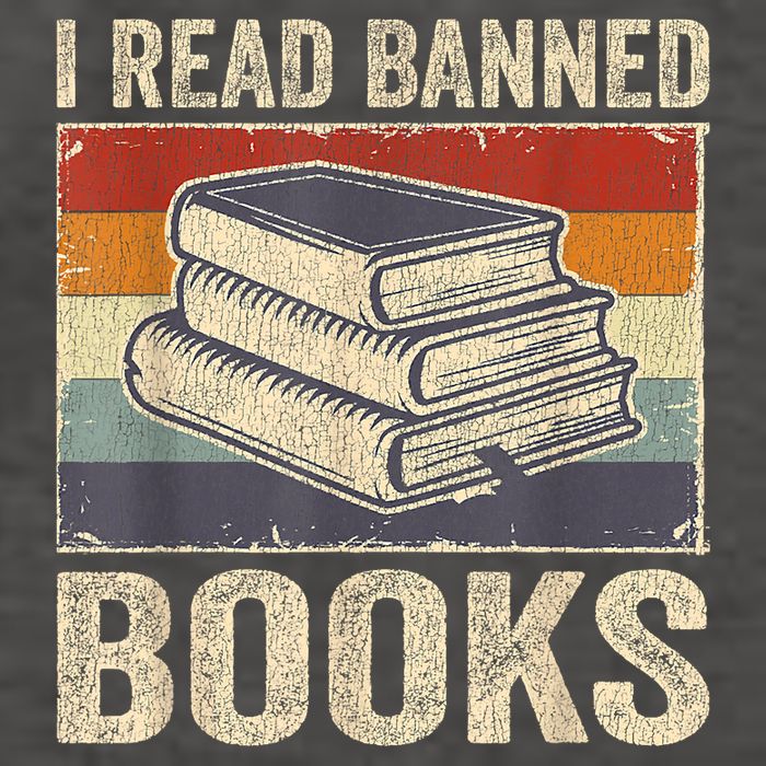 I Read Banned Books Week Librarian Freedom Reader Nerd Vector Backpack