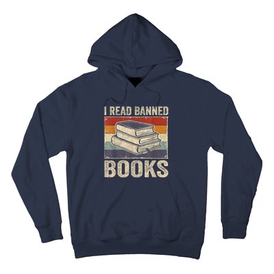 I Read Banned Books Week Librarian Freedom Reader Nerd Hoodie