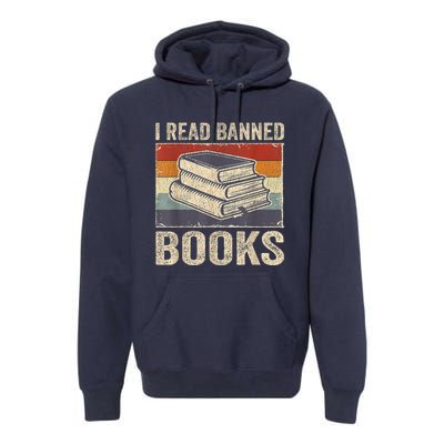 I Read Banned Books Week Librarian Freedom Reader Nerd Premium Hoodie