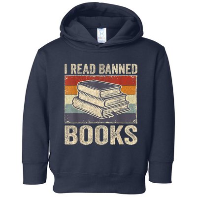 I Read Banned Books Week Librarian Freedom Reader Nerd Toddler Hoodie