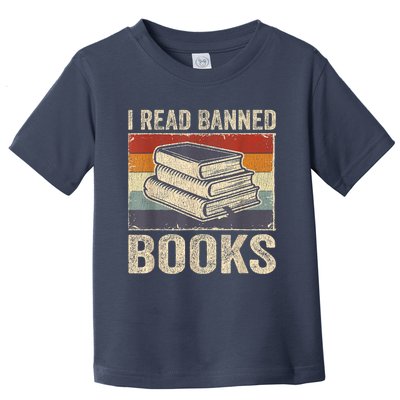 I Read Banned Books Week Librarian Freedom Reader Nerd Toddler T-Shirt