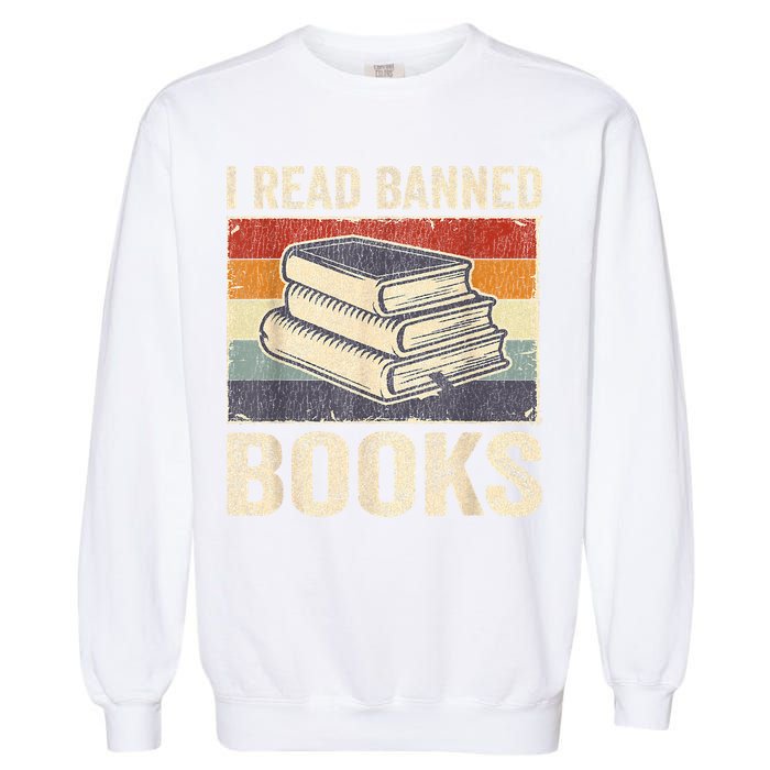 I Read Banned Books Week Librarian Freedom Reader Nerd Garment-Dyed Sweatshirt