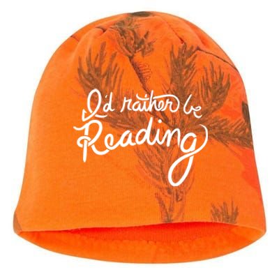 Id Rather Be Reading Fun Gift Kati - Camo Knit Beanie