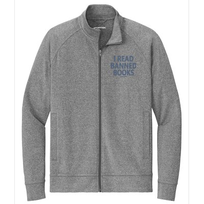 I Read Banned Books Iowa Student Stretch Full-Zip Cadet Jacket