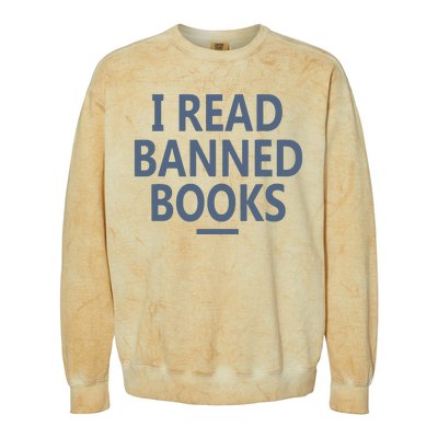 I Read Banned Books Iowa Student Colorblast Crewneck Sweatshirt