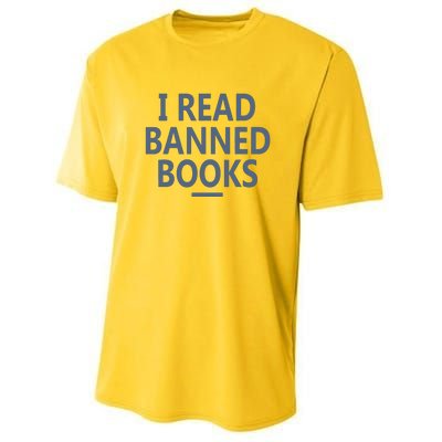 I Read Banned Books Iowa Student Youth Performance Sprint T-Shirt