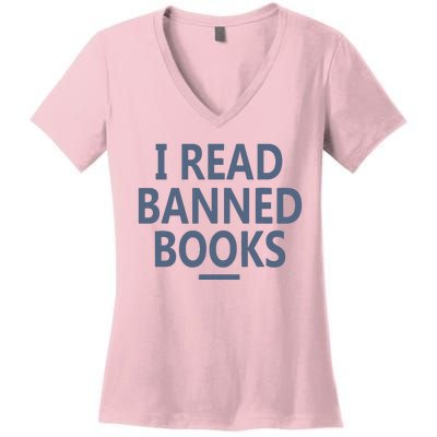 I Read Banned Books Iowa Student Women's V-Neck T-Shirt