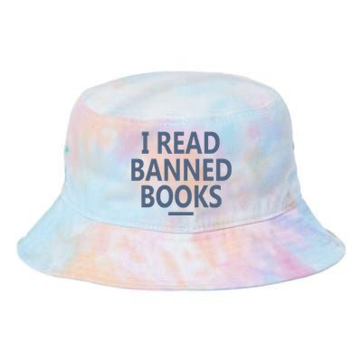 I Read Banned Books Iowa Student Tie Dye Newport Bucket Hat