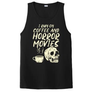 I Run Coffee Horror Movies Skull Skeleton Fun Halloween PosiCharge Competitor Tank