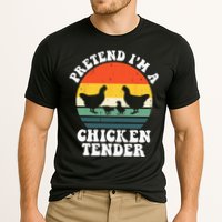I Raise Chickens I'm Literally A Chicken Tender Funny Sunset Cooling Performance Crew T-Shirt