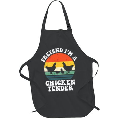 I Raise Chickens I'm Literally A Chicken Tender Funny Sunset Apron