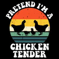 I Raise Chickens I'm Literally A Chicken Tender Funny Sunset Youth Performance Sprint T-Shirt