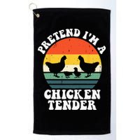 I Raise Chickens I'm Literally A Chicken Tender Funny Sunset Golf Towel