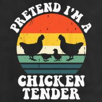 I Raise Chickens I'm Literally A Chicken Tender Funny Sunset Golf Towel