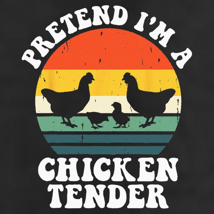 I Raise Chickens I'm Literally A Chicken Tender Funny Sunset Golf Towel