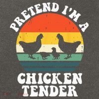 I Raise Chickens I'm Literally A Chicken Tender Funny Sunset Cotton Canvas Backpack