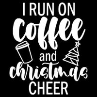 I Run Coffee And Christmas Cheer Flatbill Hat