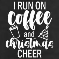 I Run Coffee And Christmas Cheer 25L Jumbo Tote