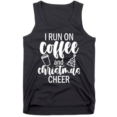 I Run Coffee And Christmas Cheer Tank Top