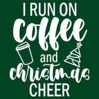 I Run Coffee And Christmas Cheer Performance Shirt