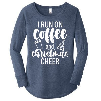 I Run Coffee And Christmas Cheer Women's Perfect Tri Tunic Long Sleeve Shirt