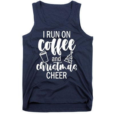 I Run Coffee And Christmas Cheer Tank Top