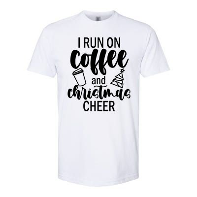 I Run Coffee And Christmas Cheer Softstyle CVC T-Shirt