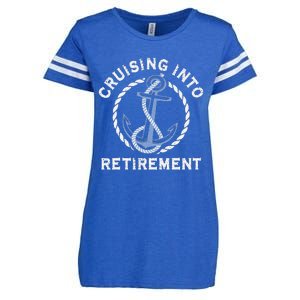 Into Retirement Cruise Sailing Boating Vacation Enza Ladies Jersey Football T-Shirt